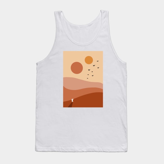 Alien landscape Tank Top by Leonie Jonk